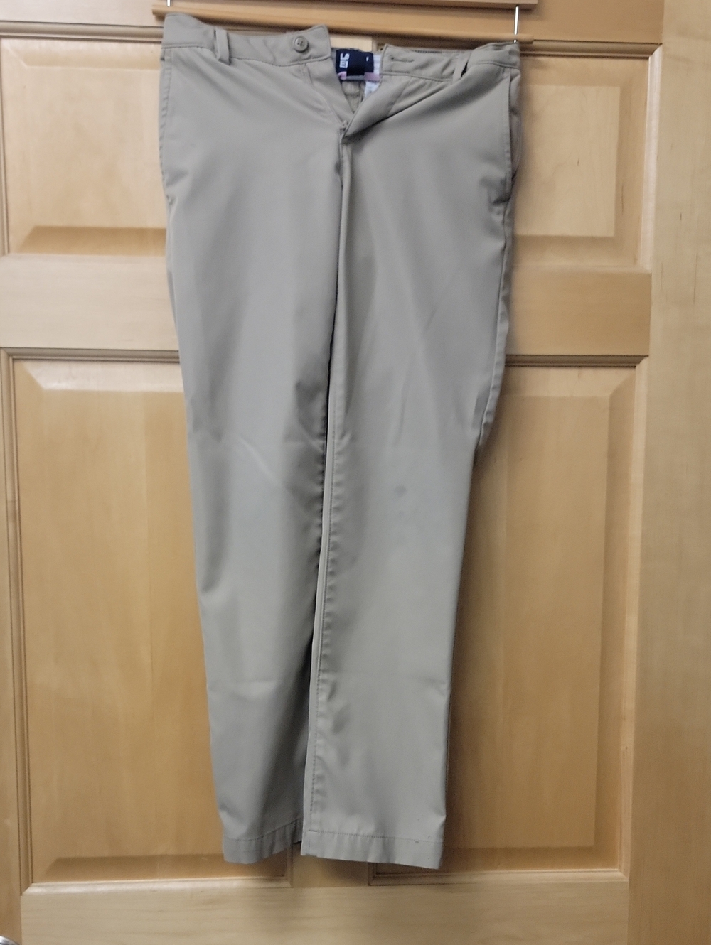 2 Lands' End Girls Straight-Leg Chinos in Khaki☆☆school Uniform